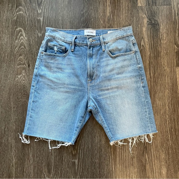 Frame Le Vintage Bermuda Light Wash Size 28 - Picture 3 of 6